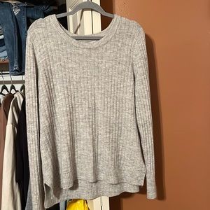Grey scoop neck sweater